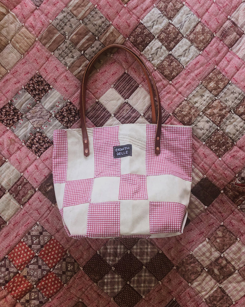 PATCHWORK TOTE SMALL - ROSE – Eighth Belle